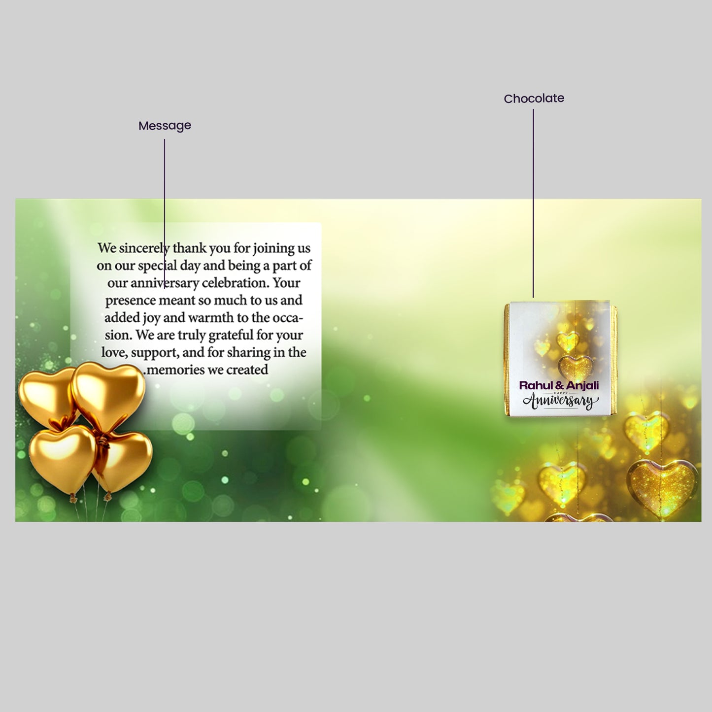 Personalized Best Anniversary Return Gift (Pack of 30)