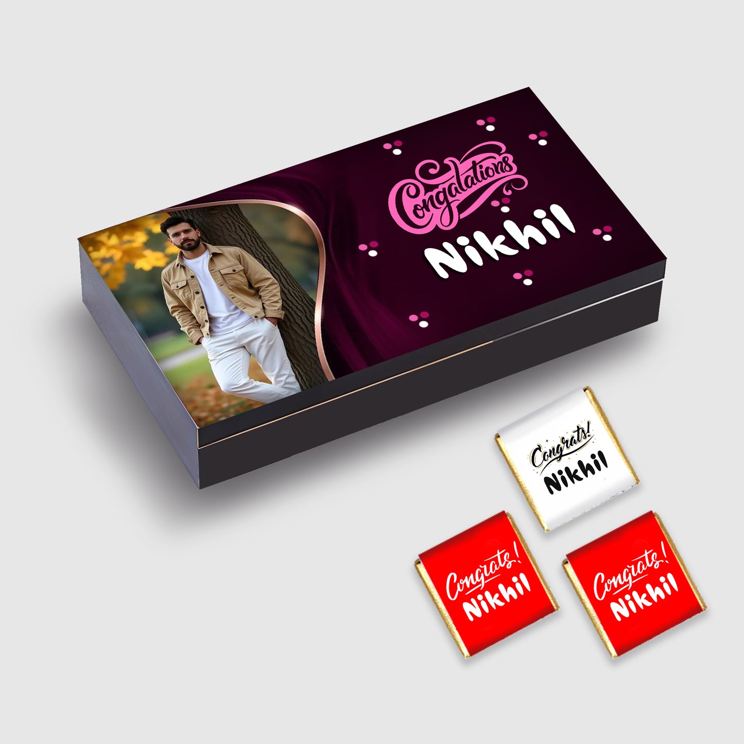 Beautiful Congratulations Gift Chocolate Box (with Wish Wrapped)