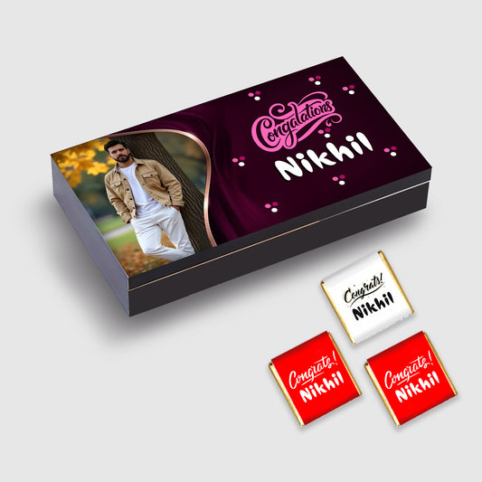 Beautiful Congratulations Gift Chocolate Box (with Wish Wrapped)