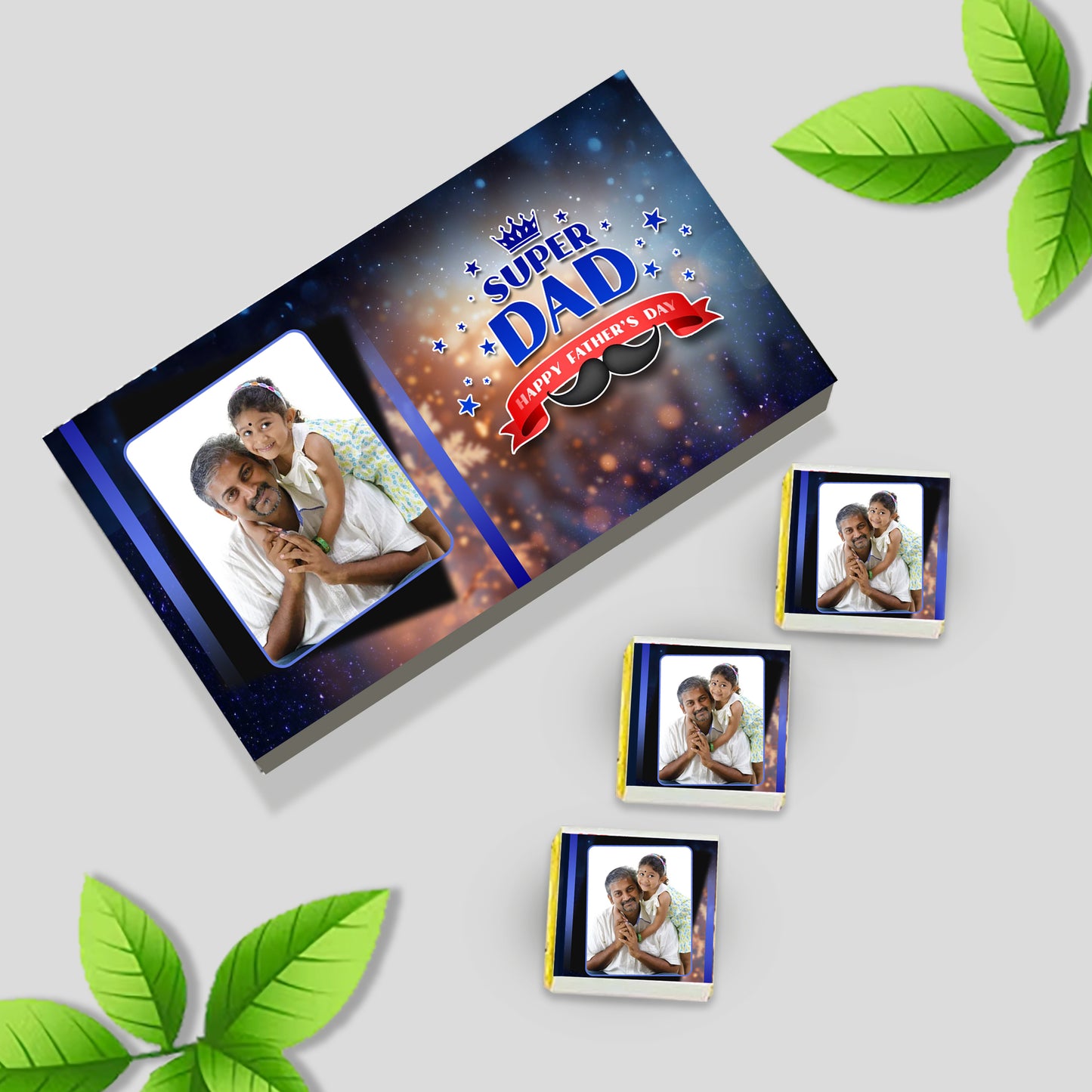 Father's Day Customized box (With Wrapped Chocolates)