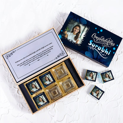 Personalized Congratulations Gift (with Wrapped Chocolates)