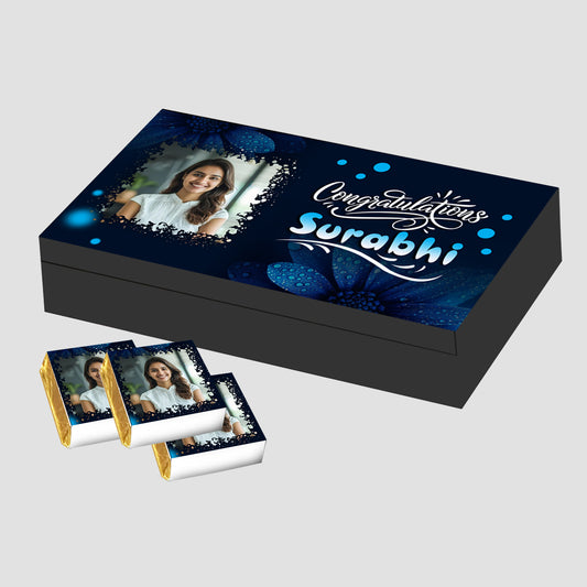 Personalized Congratulations Gift (with Wrapped Chocolates)